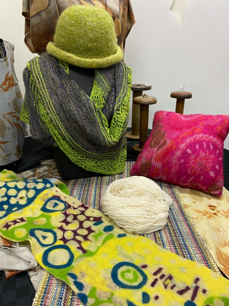Handspun yarn and felted items